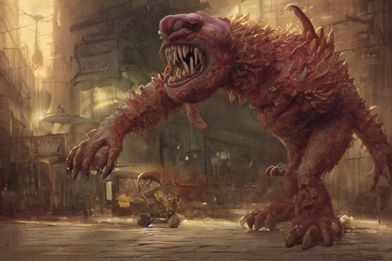 Lexica - Fast food monster by jean - baptiste monge, high quality, high ...