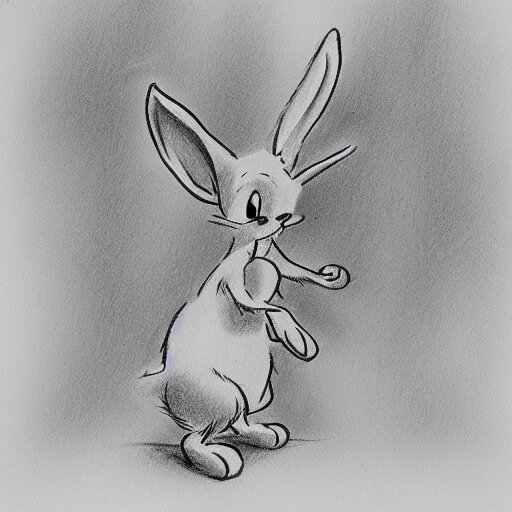 Lexica - Milt kahl pencil sketch of a rabbit in the forest disney style