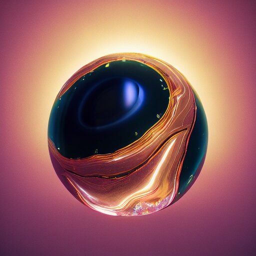 Lexica - Tilt shift sphere leaf underwater huge light intricate ...