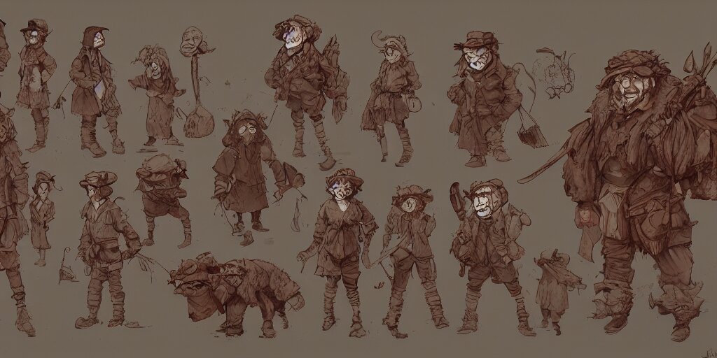 Lexica - Pumuckl, character sheet, concept design, contrast, kim jung ...