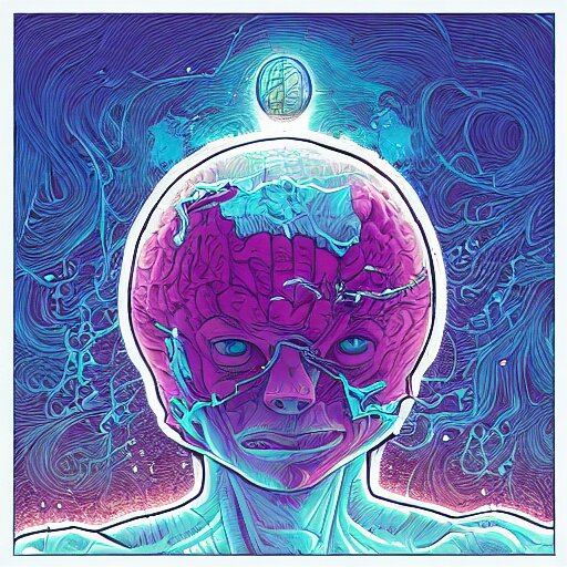 Lexica - Levitating, brain mainstream, by josan gonzales and Dan Mumford