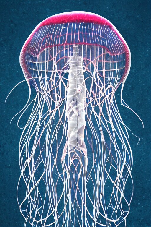 Lexica - The world inside a jellyfish, symmetrical, highly detailed ...