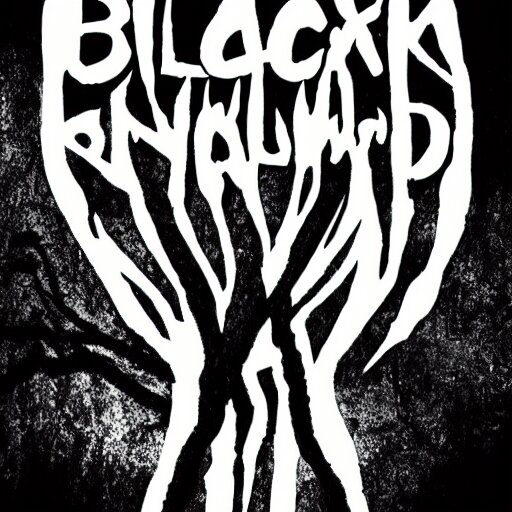 Unreadable Black Metal Logo