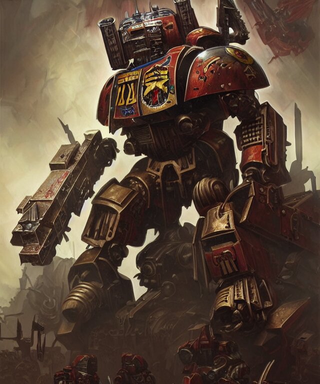 Lexica - Peter Crouch as a Warhammer 40k Space Marine, portrait ...