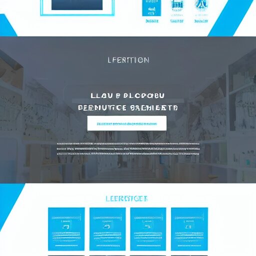 Lexica - Minimalistic clean website brand design portal, blue ...