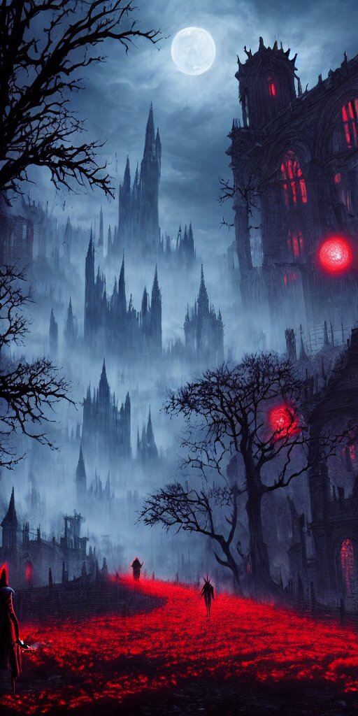 Lexica - Soulless bloodborne old valley with a obscure person at the ...