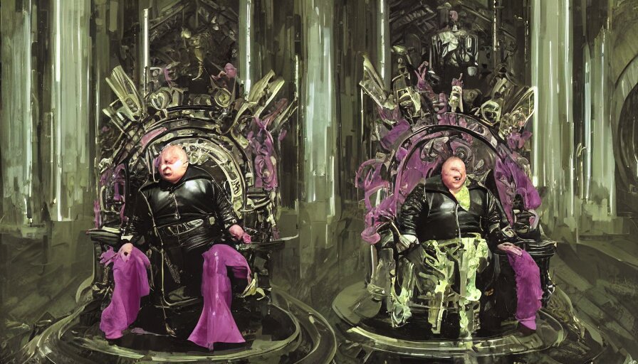 Lexica - Shaun ryder as baron harkonnen wearing a leather spacesuit and ...