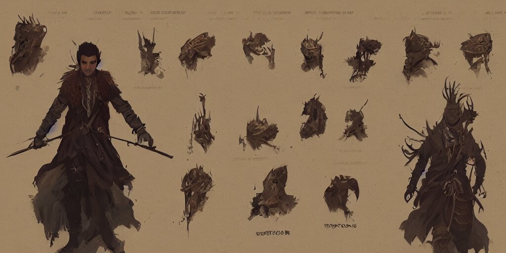 Lexica - Folk musician design, character sheet, Greg Rutkowski ...