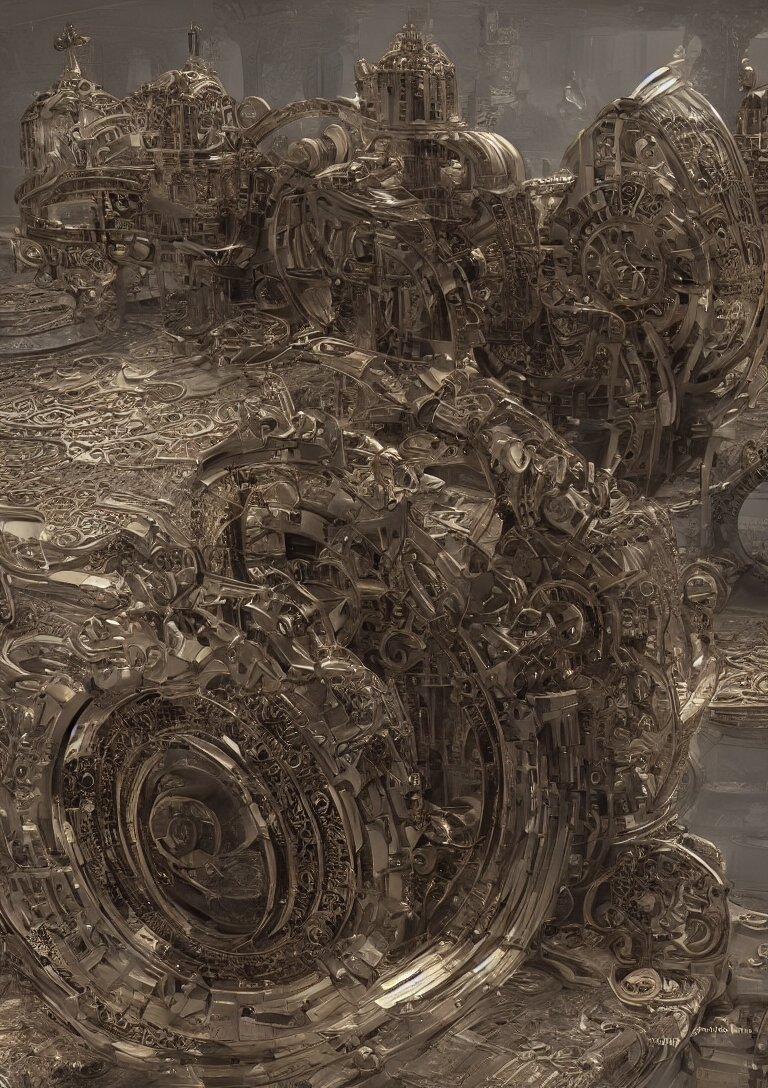 Lexica - Intricate time machine, realistic detailed 3d rendering, by ...
