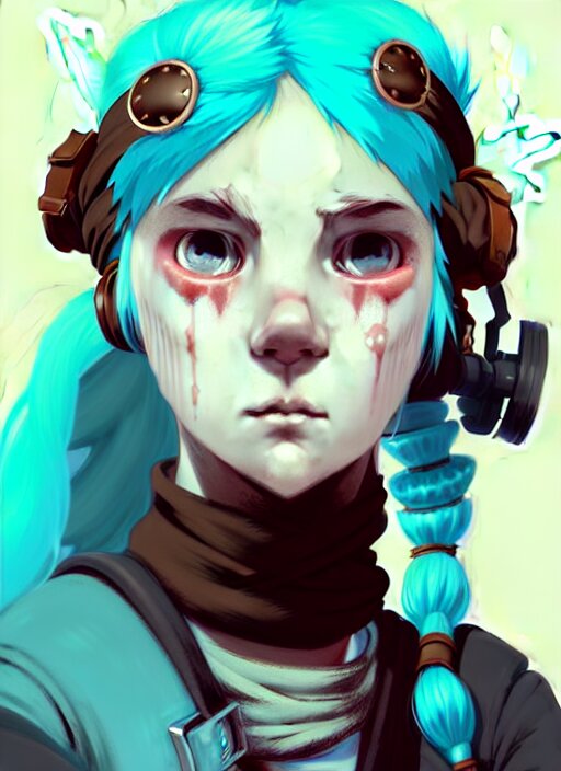 Lexica - Highly detailed closeup portrait of a sewer punk pretty ...