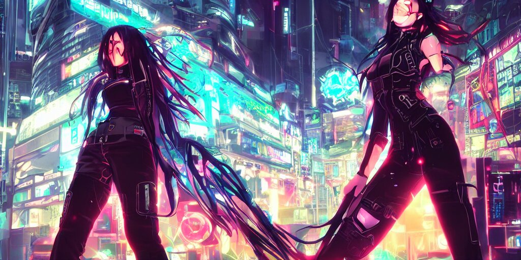 full digital cyberpunk anime!!, shattered cyborg 