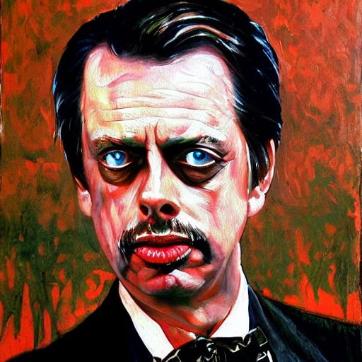 Lexica A painting of steve buscemi as the mob boss in the