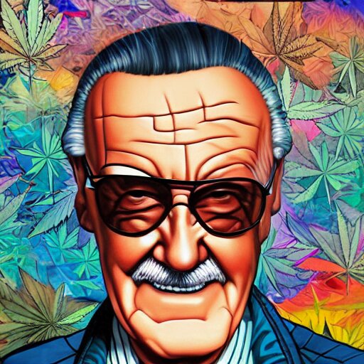 Lexica - Profile picture of stan lee, weed, graffiti, hard edges ...