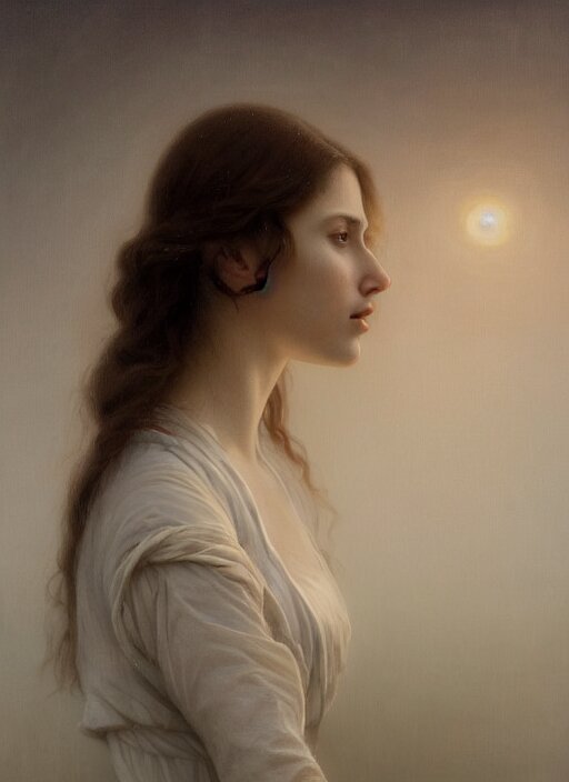 Lexica - Oil painting close up portrait of a contemplative young ...