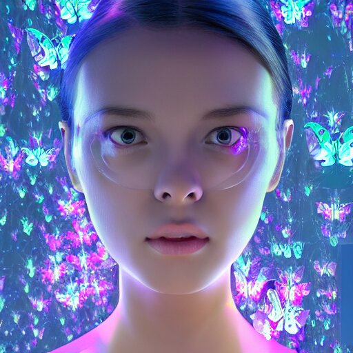 Lexica - A very beautiful glossy glass woman made of transparent glossy ...