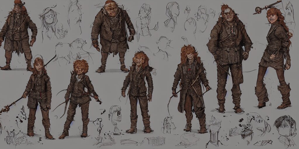 Lexica - Pumuckl, character sheet, concept design, contrast, kim jung ...