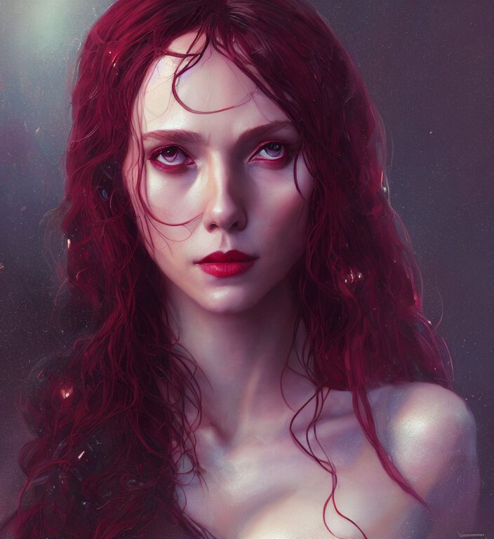 a hyperdetailed render of scarlet witch, a 3 d render, Stable Diffusion