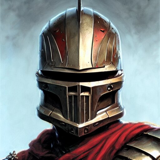 Lexica - The doomslayer as a realistic fantasy d & d knight, closeup ...