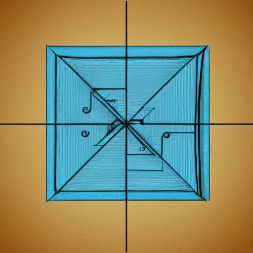 Lexica - Impossible object, engineering drawing on blueprint paper