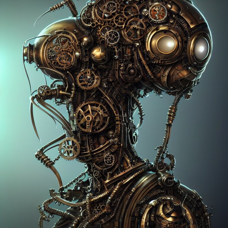 Lexica - Steampunk cybernetic biomechanical ant, 3 d model, unreal ...