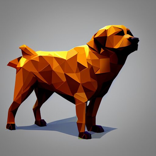 a low poly dog, isometric view, unity game asset, video game - Arthub.ai