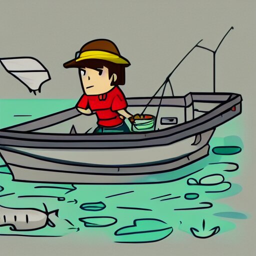 lexica-a-drawing-of-a-frustrated-fisherman-debugging-a-database