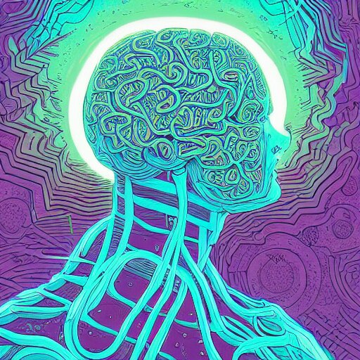 Lexica - Levitating, brain mainstream, by josan gonzales and Dan Mumford