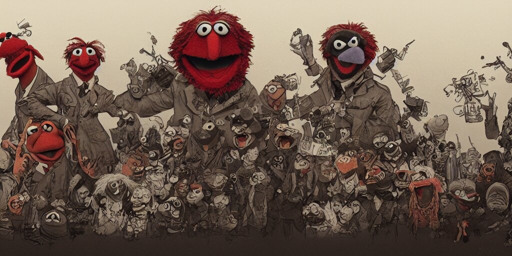 Lexica - Muppets concept design, contrast, kim jung gi, greg rutkowski ...