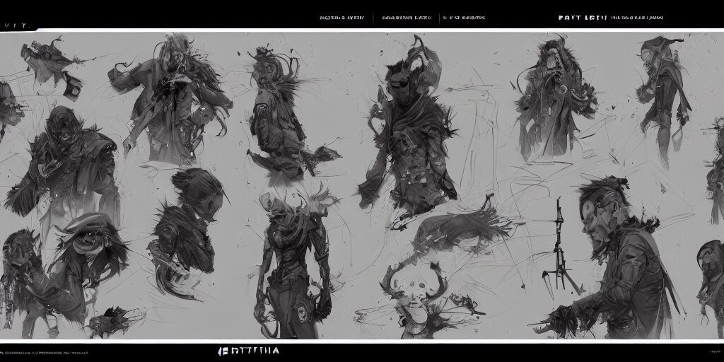 Lexica - Patty Smith design, character sheet, kim jung gi, Greg ...