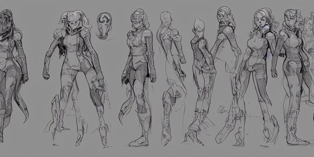 Lexica - Jean grey, character sheet, concept design, contrast, kim jung ...