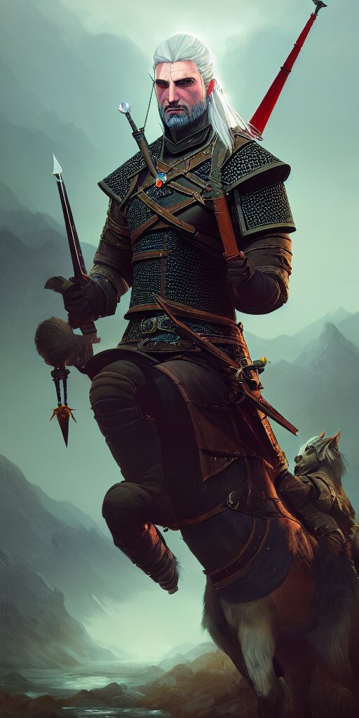 Lexica - The gerald of rivia, witcher 3, extremely detailed digital ...