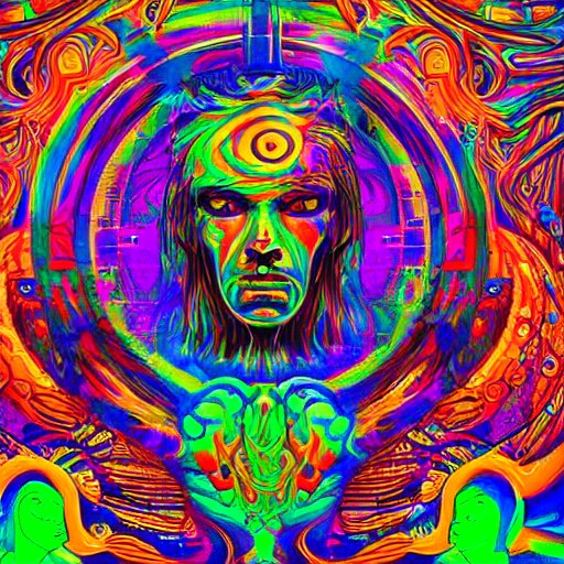 greek gods, dmt, acid, psychedelics, vibrant colours, trippy, tr ...