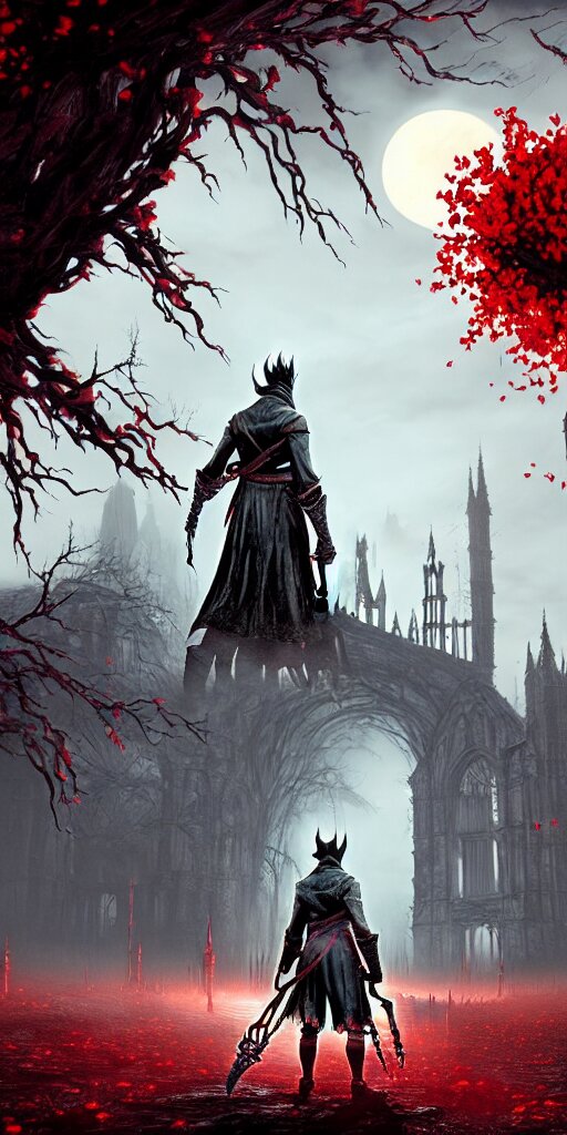 Lexica - Soulless bloodborne old valley with a obscure person at the ...