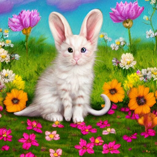 Lexica - Cute fluffy hybrid animal cross between mouse, kitten, and lop ...