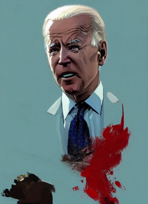 joe biden sitting on a urinal, Stable Diffusion