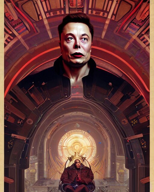 Lexica – Elon musk as the god emperor of mankind by greg rutkowski ...