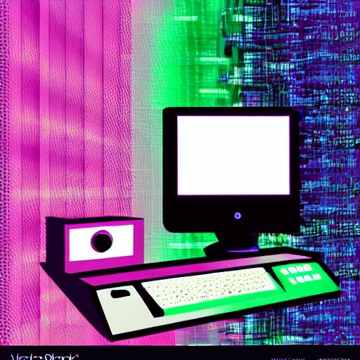 Lexica - A computer from the 9 0 s in the style of vaporwave