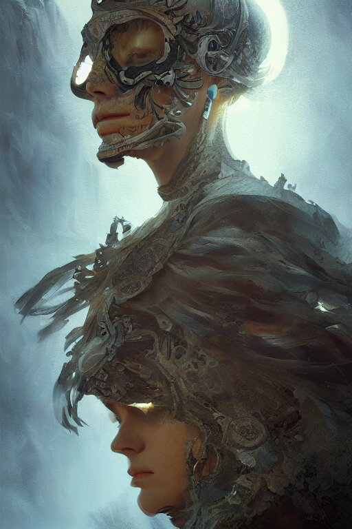 Lexica - Avalon skull, close - up portrait, powerfull, intricate ...