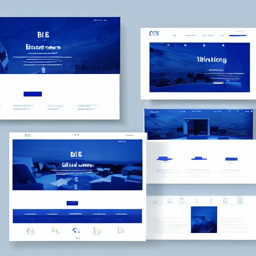 Lexica - Minimalistic clean website brand design portal, blue ...
