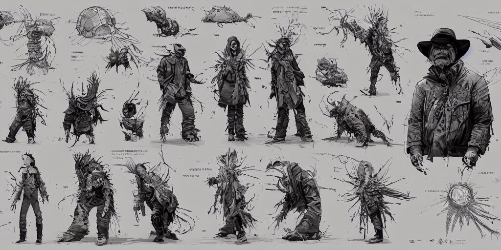 Lexica - Neil Young design, character sheet, kim jung gi, moebius, Greg ...