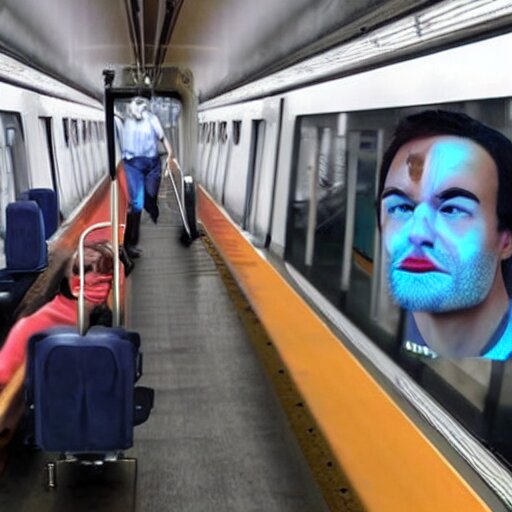 Lexica - Train that looks human with human face, hyper realistic