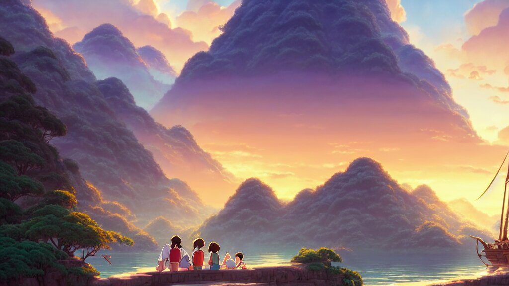 Lexica - El dorado, studio ghibli, pixar and disney animation, sharp ...