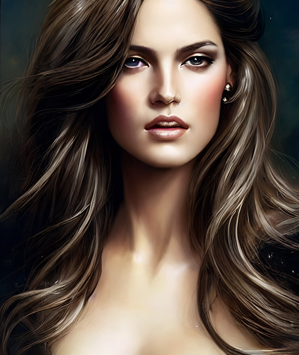 Lexica - A portrait of a gorgeous girl, looking away from the camera ...