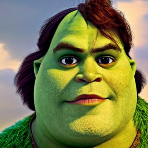 Lexica Johnny depp as shrek