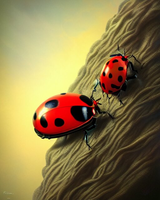 Lexica - Ladybug from another planet, (((artstation, concept art ...