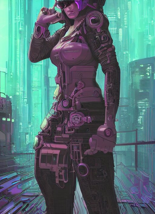 cyberpunk hacker character concept art, Stable Diffusion