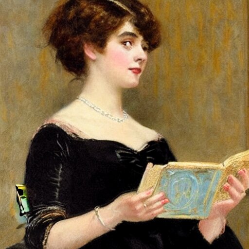 Lexica - Young victorian lady in ball gown, absent - minded, holding a ...