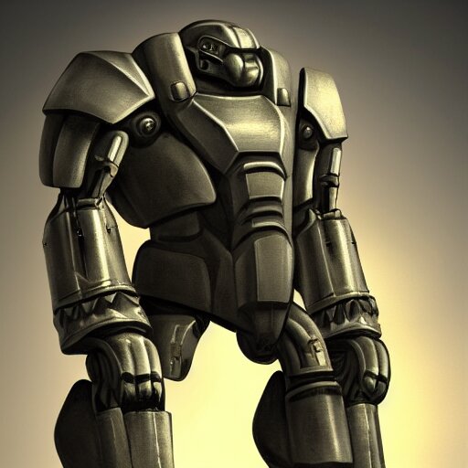Lexica - Anthromorphic humanoid tank in the style of powered armor ...