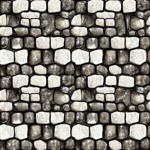 Lexica - Cobblestone texture with flat lighting and no shadows