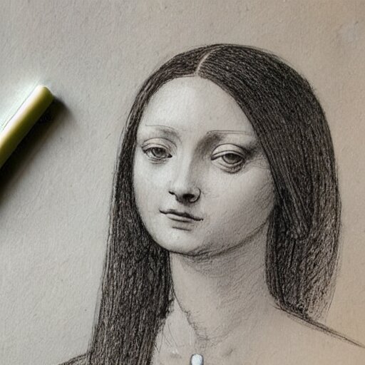 Lexica - Of leonardo davinci drawing a beautiful girl from today ...